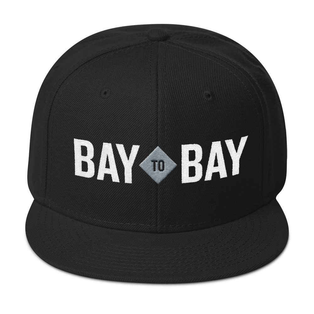 Bay to Bay Black Snapback