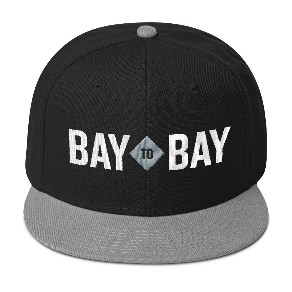 Bay to Bay Black/Silver Snapback