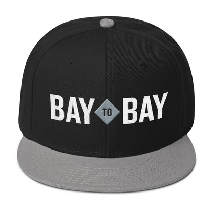 Bay to Bay Black/Silver Snapback