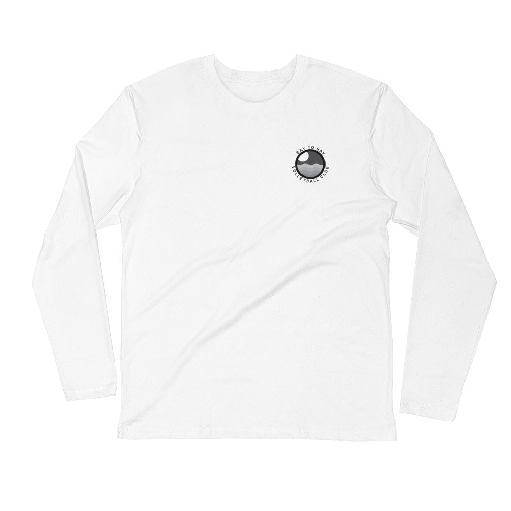 Circle Long Sleeve Fitted Crew